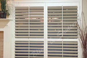 white window blinds