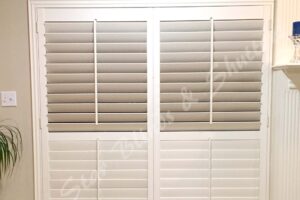 white window blinds