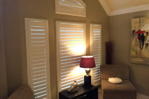 white window blinds