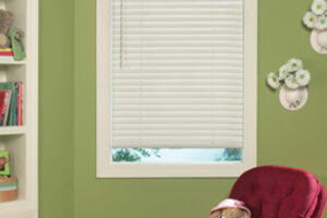 white wood blinds