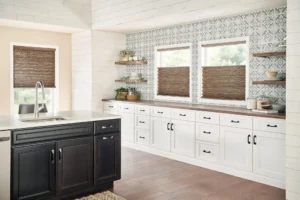 Brown Window shades