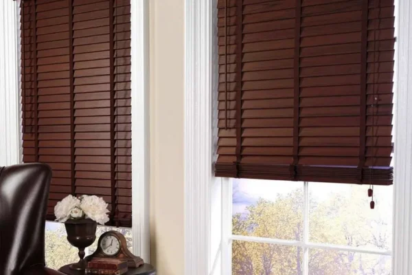 Dark Wood Blinds
