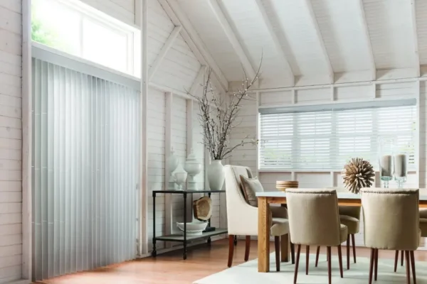 Dinning Room Faux Wood Blinds