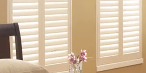 poly plantation shutters